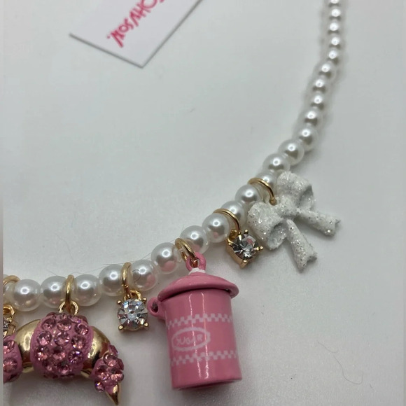 BETSEY JOHNSON SET Baby Cakes Baker’s Delight Charm Necklace & Earrings NEW NWT - Picture 5 of 14